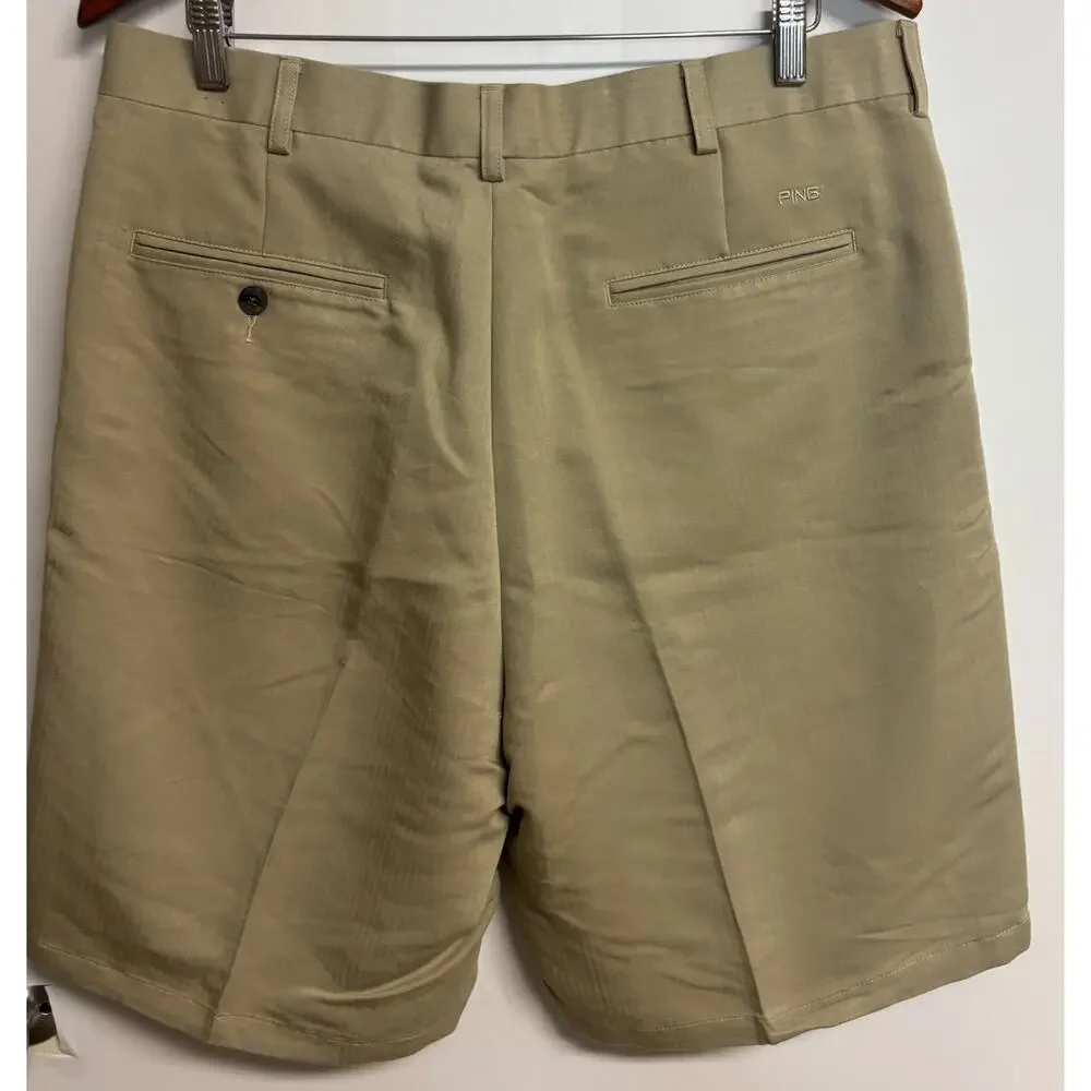 Nautica Saltaire PING Cargo & Chino Shorts Bundle Tan Beige Size 36 New Lot 4